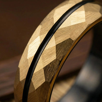 HIBIKI — Gold Faceted Ring Japanese Melody
