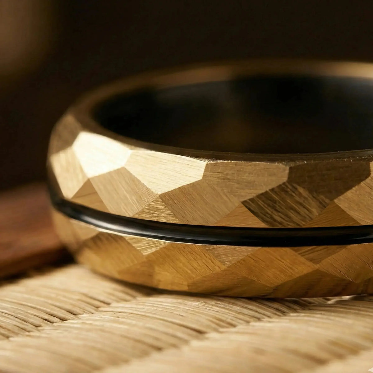 HIBIKI — Gold Faceted Ring Japanese Melody