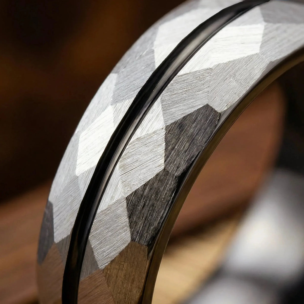 SATORI — Platinum Faceted Ring Japanese Melody