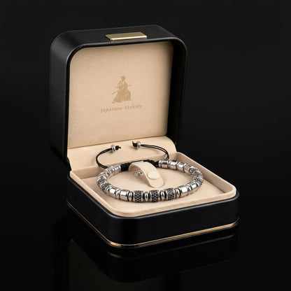YORU — Obsidian Platinum Bracelet Leonardo’s Leather