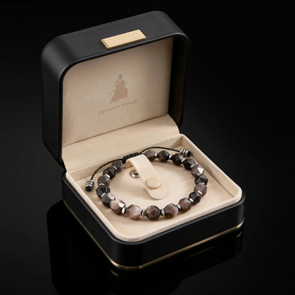 MEIKYO — Obsidian Bracelet Leonardo’s Leather