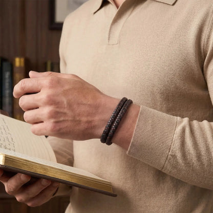 ENSO — Double Leather Bracelet Leonardo’s Leather