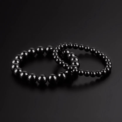 SHINOBI SET — Black Onyx Matching Bracelets Japanese Melody