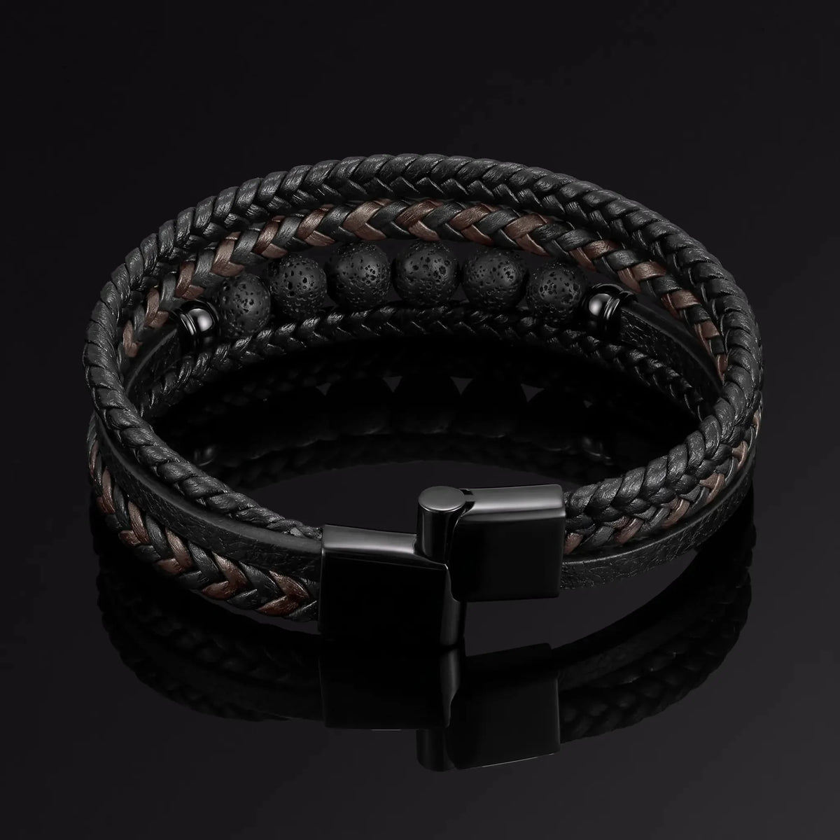 KYOTO — Triple Leather Bracelet Leonardo’s Leather