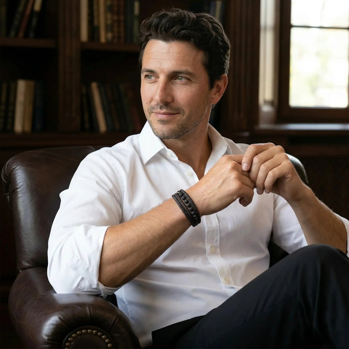 KYOTO — Triple Leather Bracelet Leonardo’s Leather
