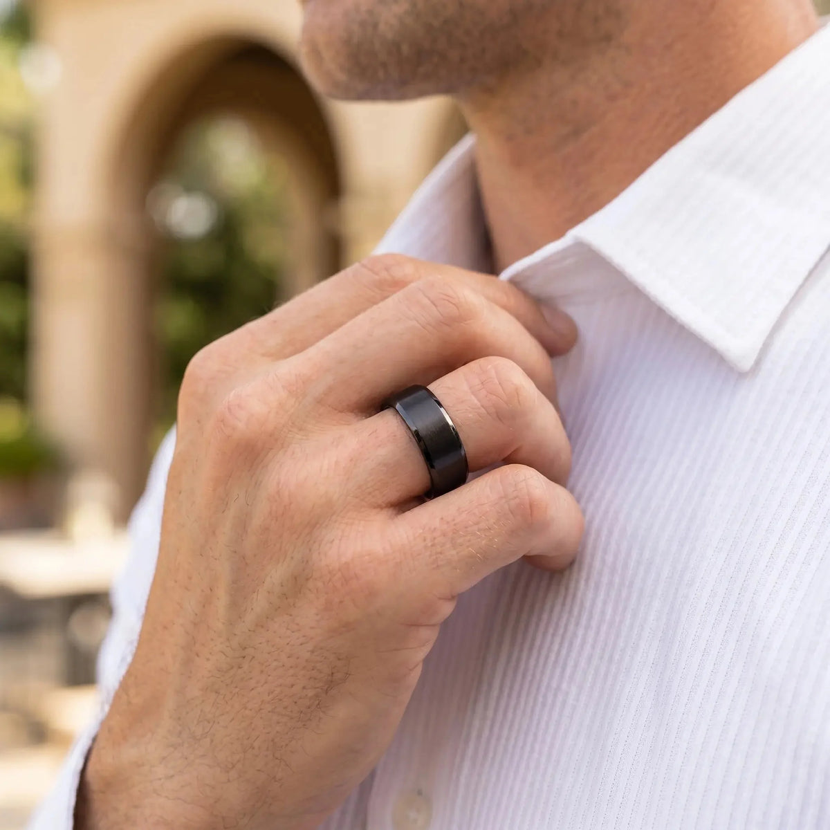 KYO — Black Tungsten Ring Terra Michiki