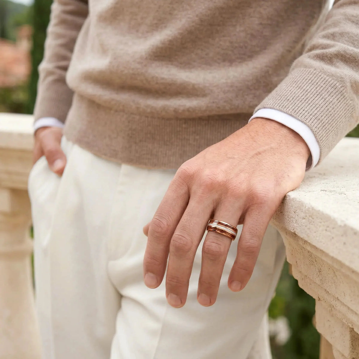 MIKADO — Crushed Pearl & Koa Wood Ring Japanese Melody