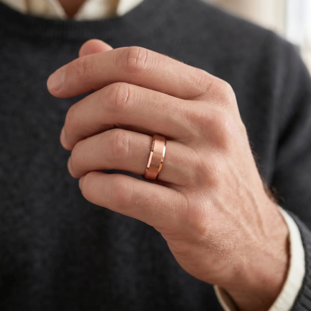 MOKUME — Wenge Wood Ring Fuji