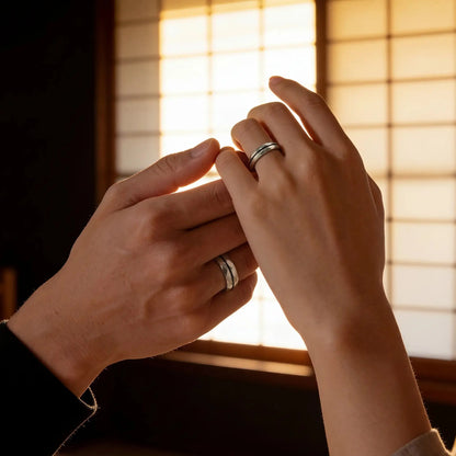 Pari of metal rings Japanese Melody