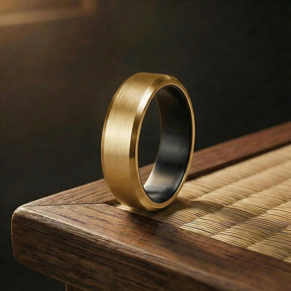Rose gold metal ring Japanese Melody