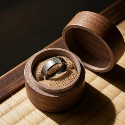 Silver metal ring Japanese Melody