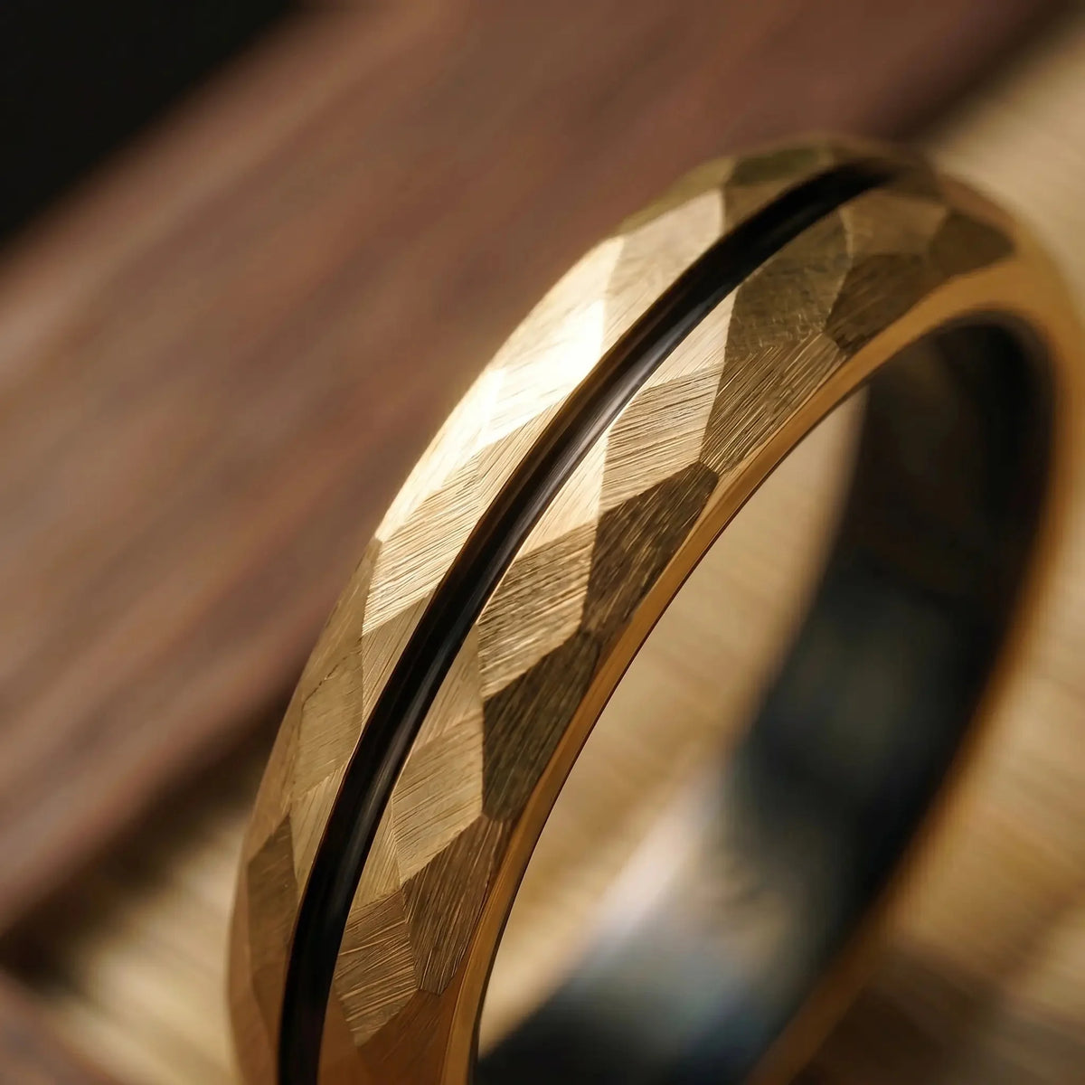 HIBIKI — Gold Faceted Ring Japanese Melody