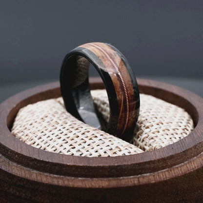 EUPHONY — Oak & String Ring
